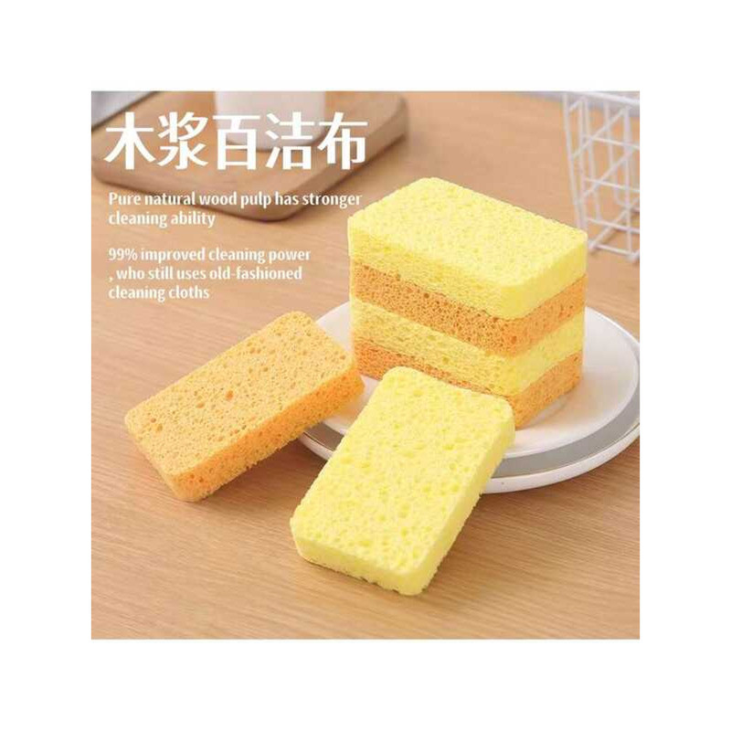Natural Bamboo Fiber Dishwashing Block Stain Removal Wiping Table ...