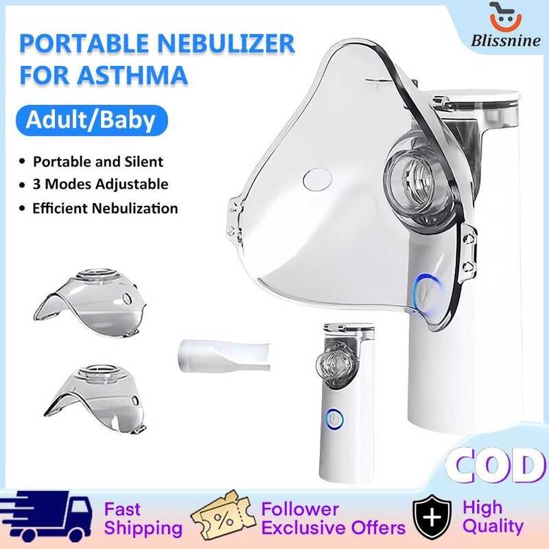 Portable Inhaler Asthma Ultrasonic Mesh Nebulizer Hine Atomization ...