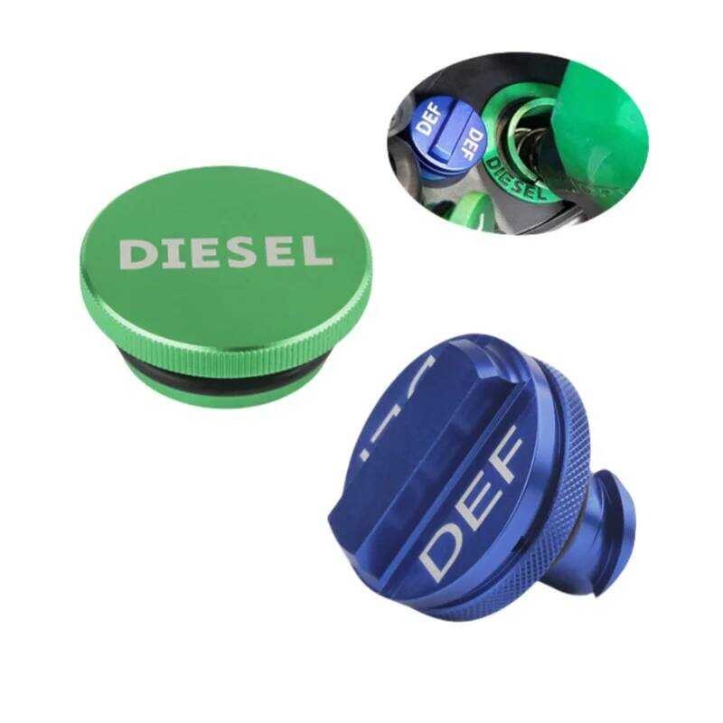 Pack Magnetic Diesel Fuel + DEF Cap Accessories For Dodge RAM Trucks ...