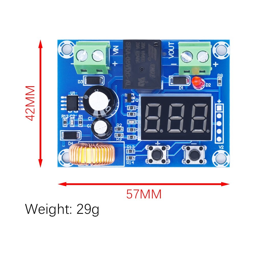 XH-M609 2V-36V LVD Battery Low Voltage Disconnect Protect Undervoltage ...