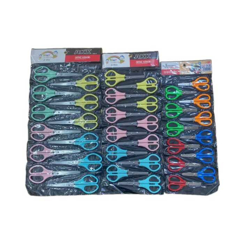 D41 12Pcs Scissors Gunting Stainless Steeel School Office Supplies Arts ...