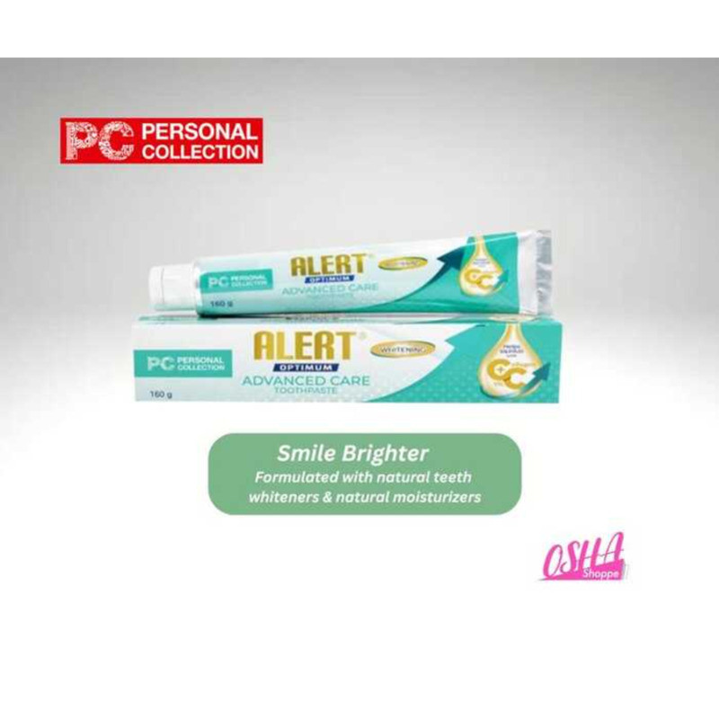 PC ALERT OPTIMUM Advanced Care Fluoride Toothpaste 160G (Whitening Plus ...