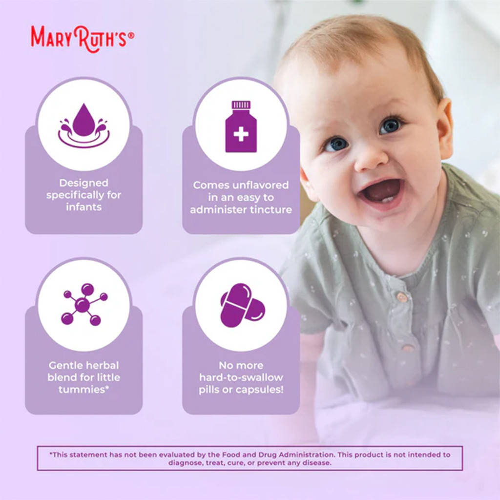 Mary Ruth's Nighttime Gripe Water Drops for Little One's Tummy (4fl oz ...