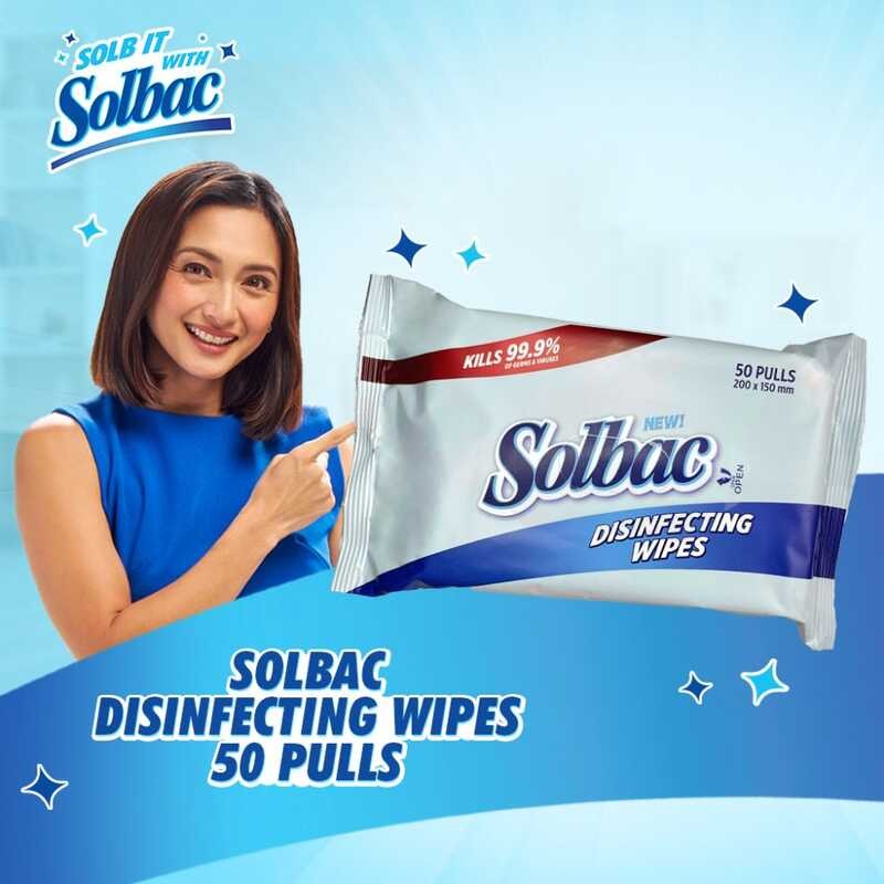 COD Solbac Disinfecting Wipes 50 Sheets 5F6 | Shopee Philippines