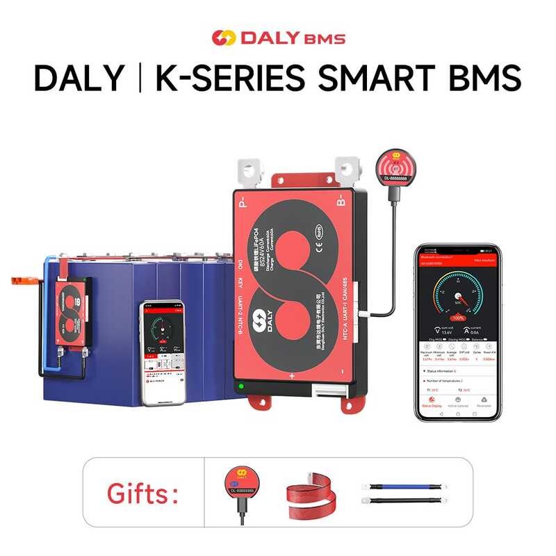 Daly Smart BMS Li-Ion/Lifepo4 Rs485 CANBUS Communication APP 3S 4S 12V ...