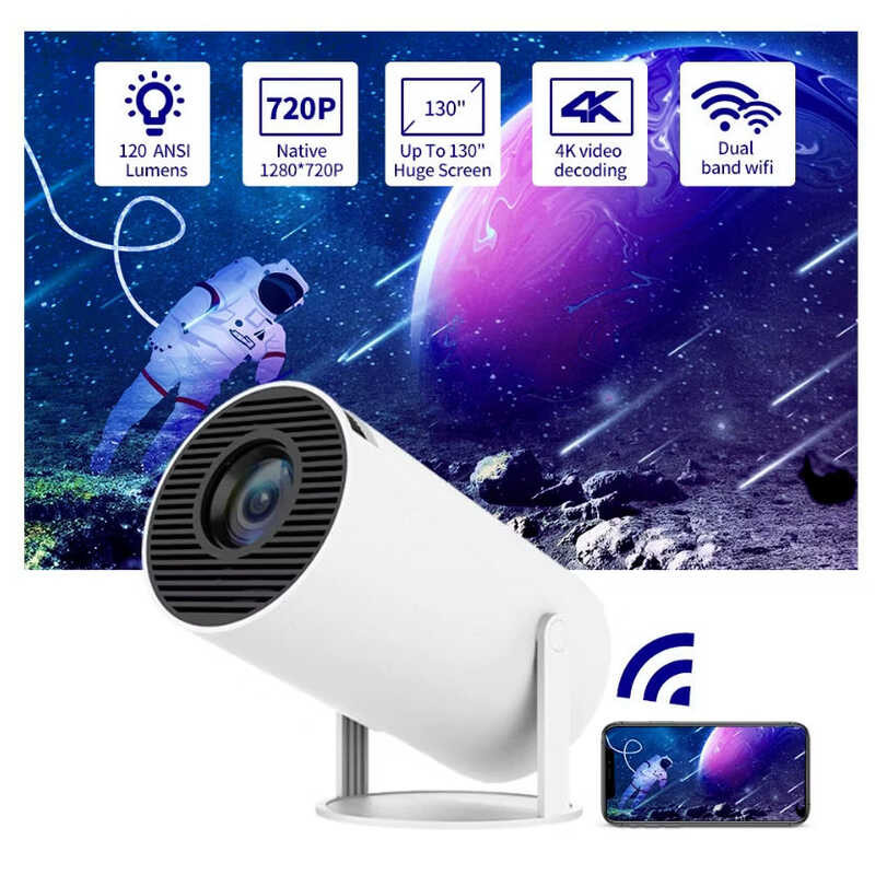 MODOFO Projector Hy300/H713 Android 4K Projectors Portable Mini HD WIFI ...