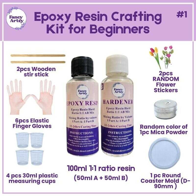 1:1 Ratio Epoxy Resin Set Kit For Beginner Starter Friendly Crafting ...