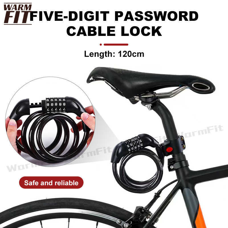 5 Digit Password Changeable Bike Anti Theft Steel Combination Number ...