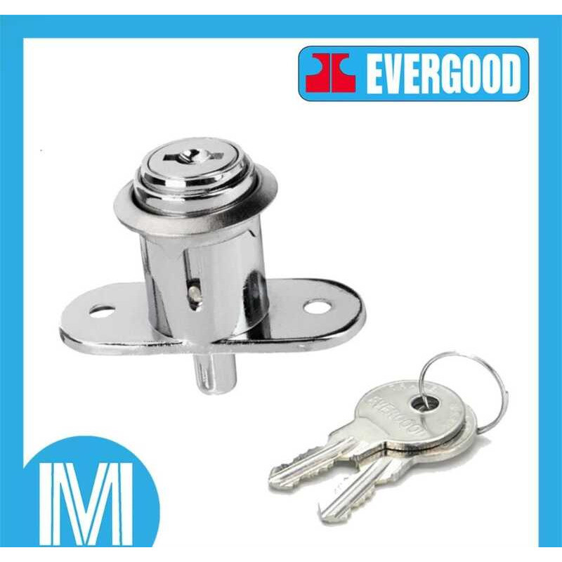Evergood 105 Push Button Sliding Door Lock (Silver) Drawer Cabinet ...