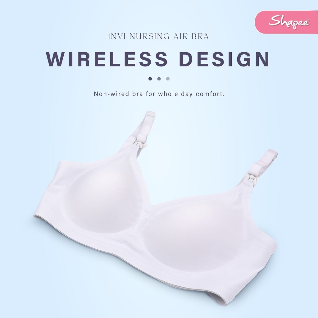 Shapee iNVI Nursing Air Bra - Wireless Bra, Pregnancy Bra with Nursing ...