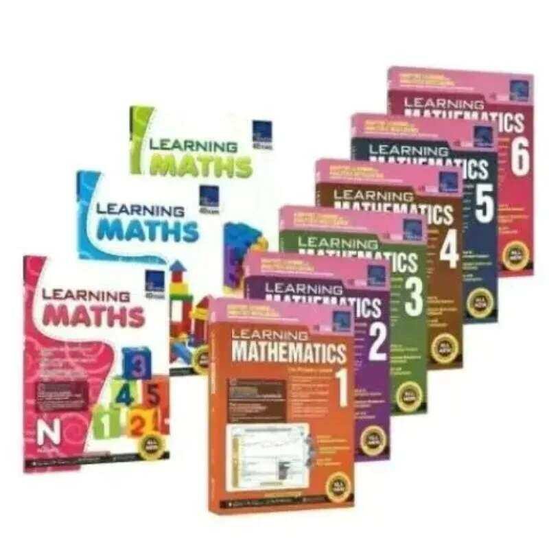 W 9 Books English Singapore Math Workbook Sap Learning Mathematics ...