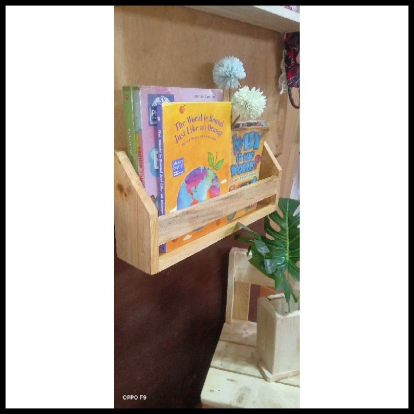 wallshelf/ bookshelf (palochina wood) | Shopee Philippines