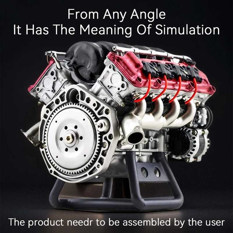 V8 Internal Combustion Model Assembly Kit Full Simulation Engine ...