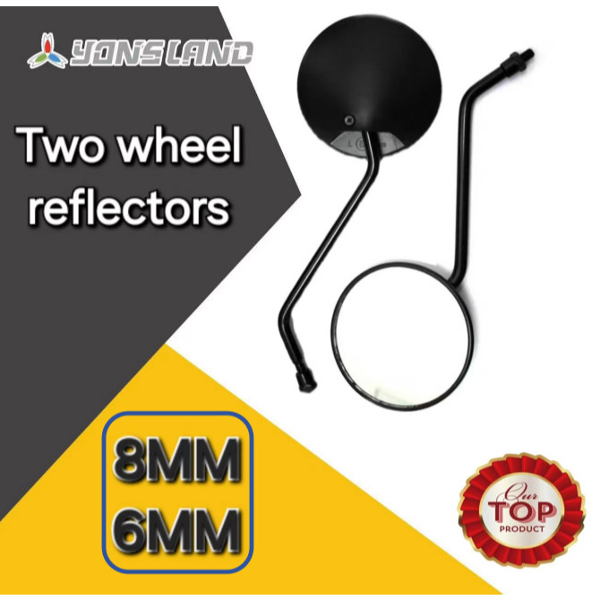 E-BIKE Two wheel Reflectors 6MM And 8MM 1PAIR Side Mirror For Yonsland ...