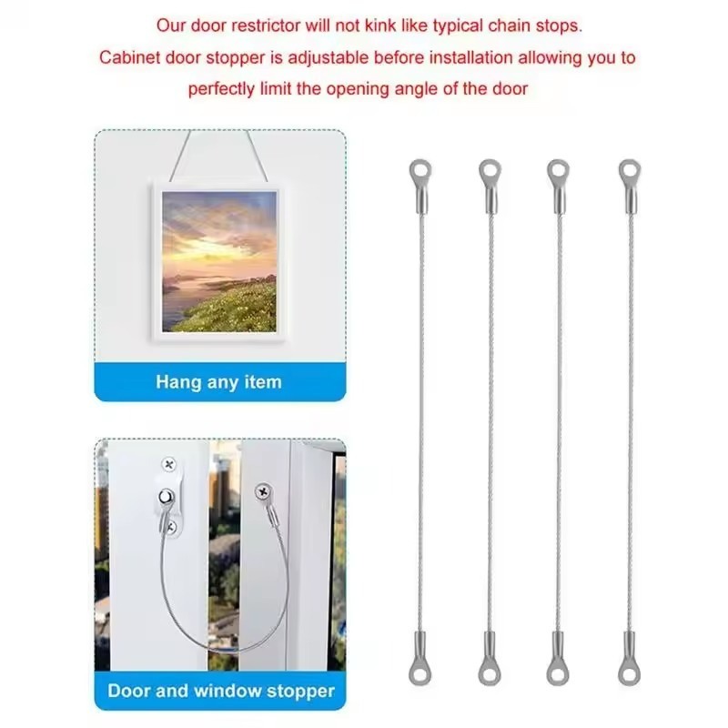 Sturdy Stainless Steel Wire Rope | Safety Lock Design, Professional ...