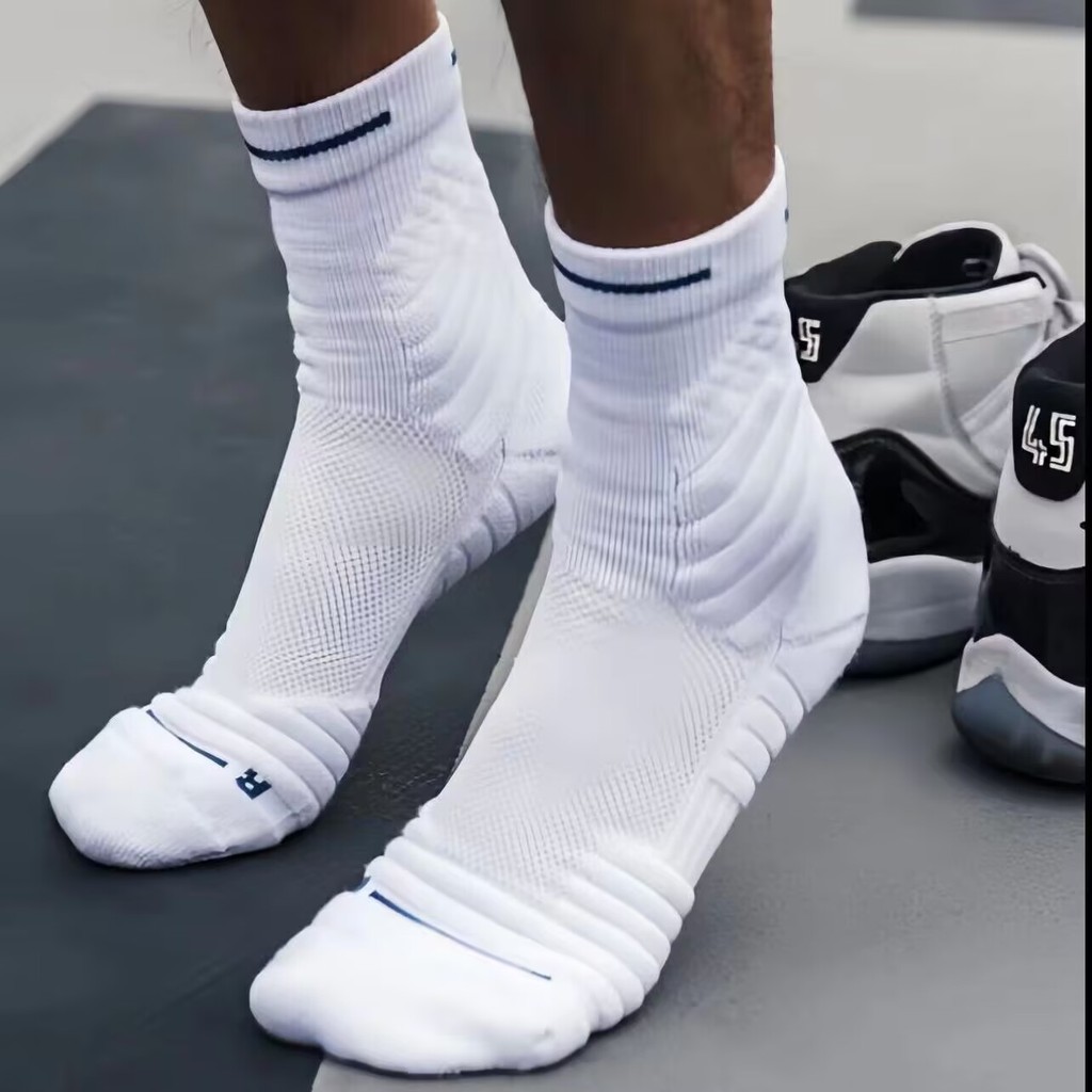 Men's professional elite combat basketball socks training actual combat ...
