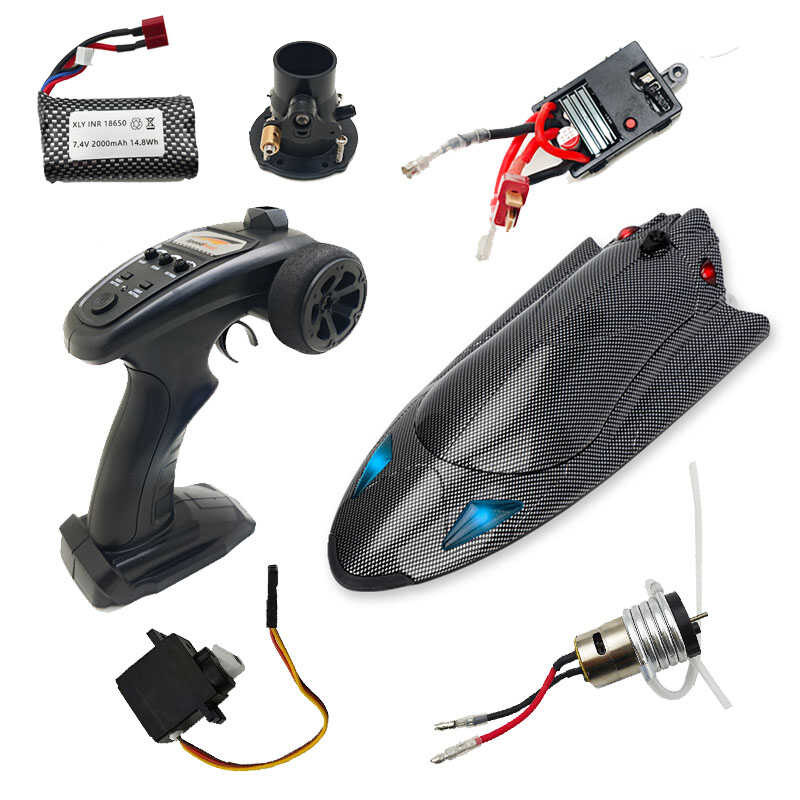 FY011 Remote Control Electric Speedboat Turbo Jet Racing Boat RC Water ...