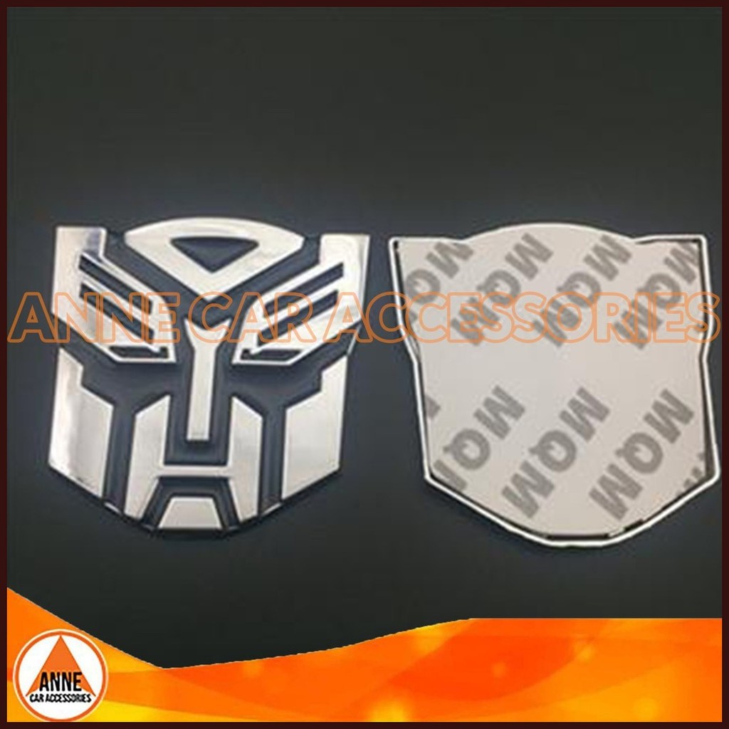 Large 7cmx7.3cmx0.6cm 3D Metal Elegant Small Transformer Emblem Sticker ...