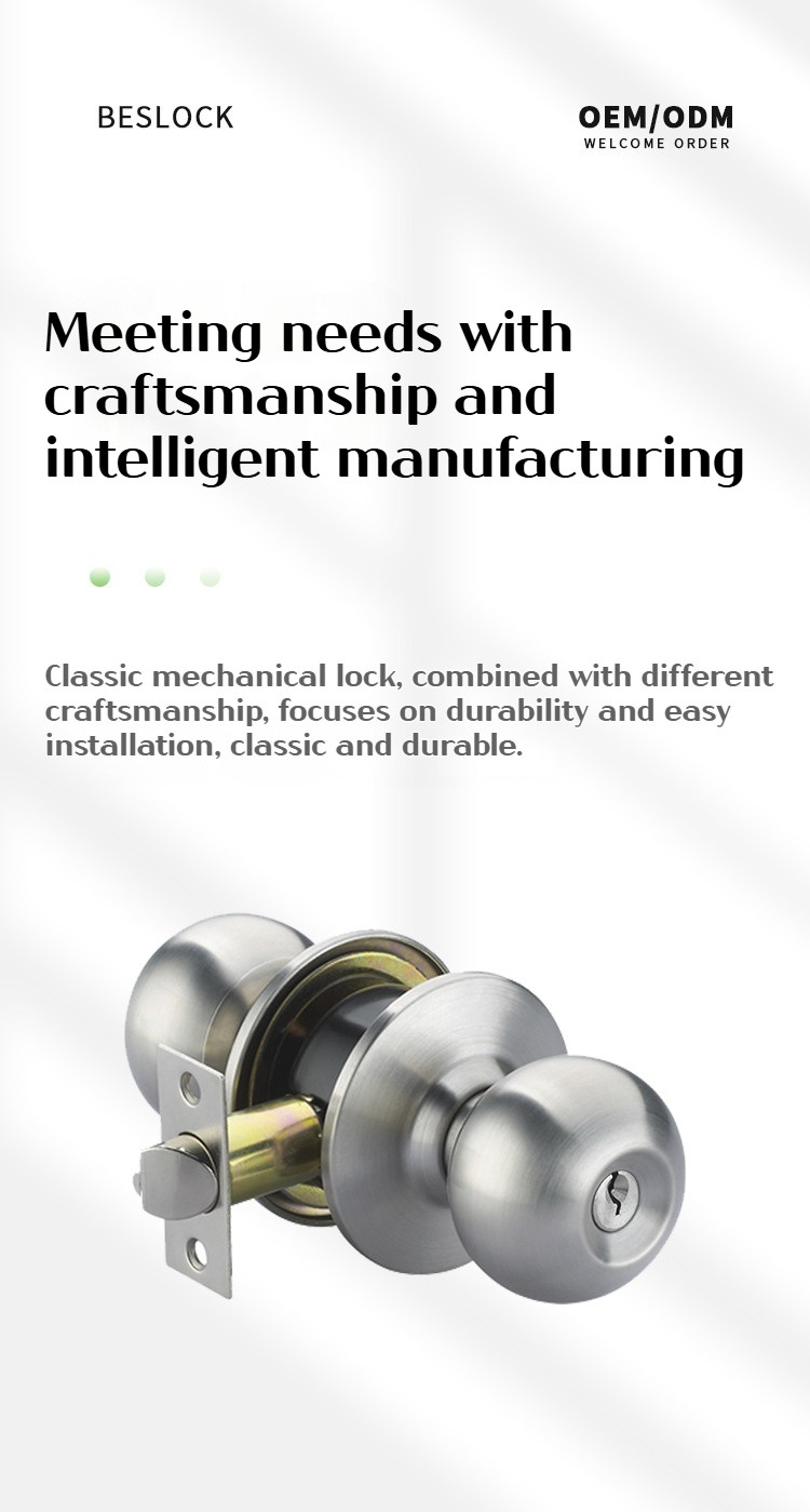 Stainless Steel Cylindrical Door Lock – Universal Mortise Lock for ...