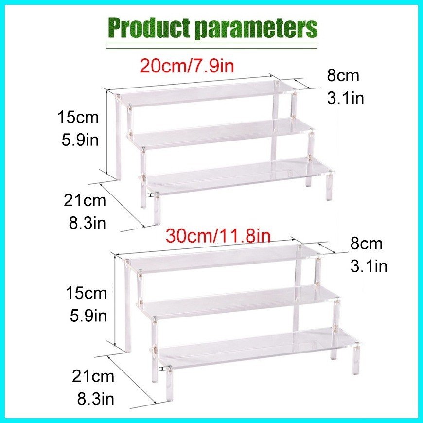 20/30CM Acrylic display rack Figure Model Toy shelf Cupcake Dessert ...