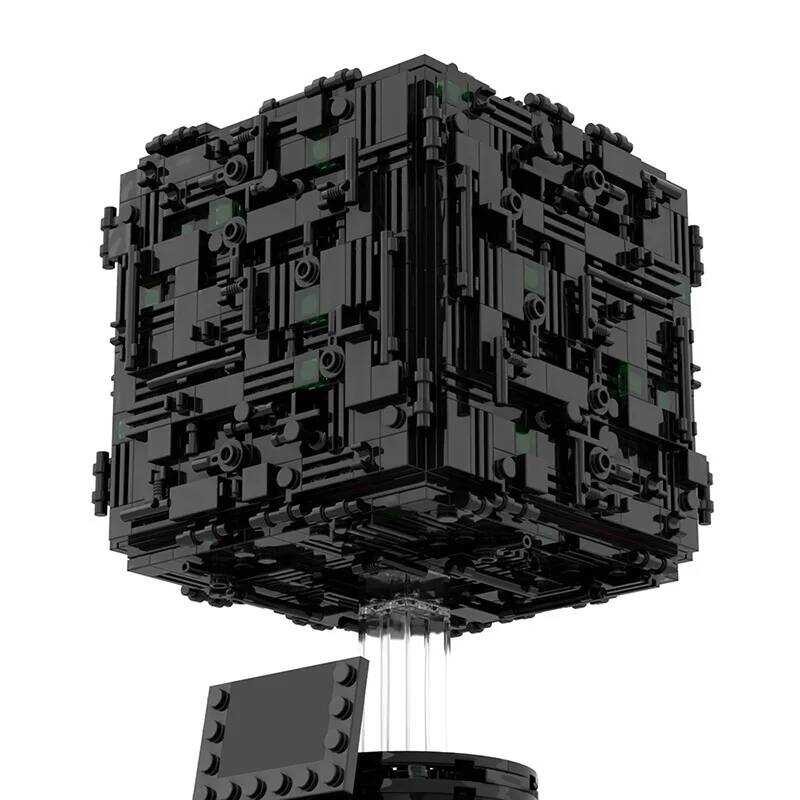 W MOC Borg Cube Building Block Set Star Movie Series Collection Bricks ...