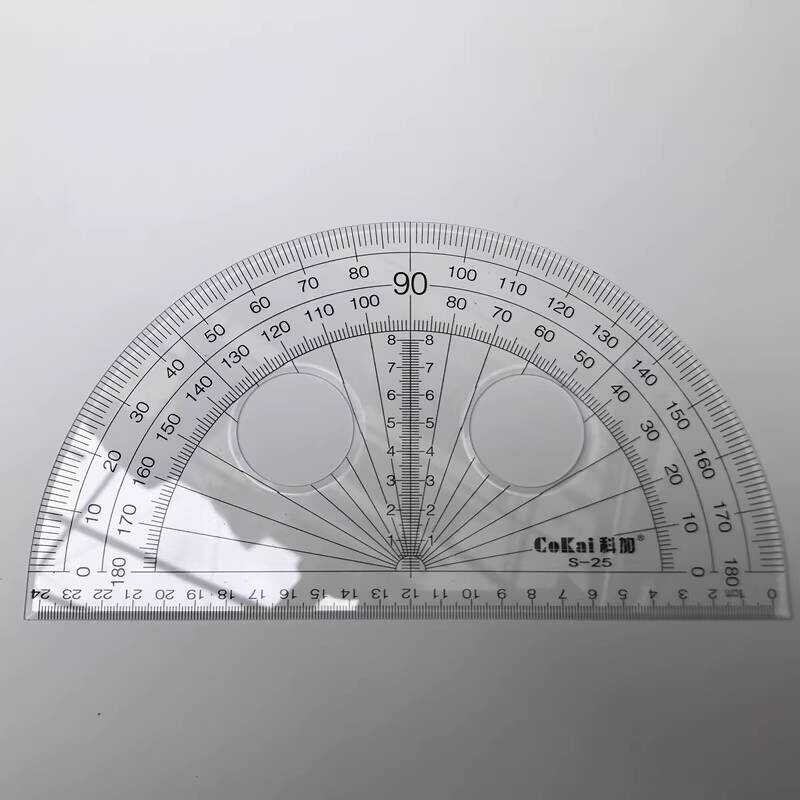 Plastic Large Protractor Transparent Semicircular Protractor Ruler ...