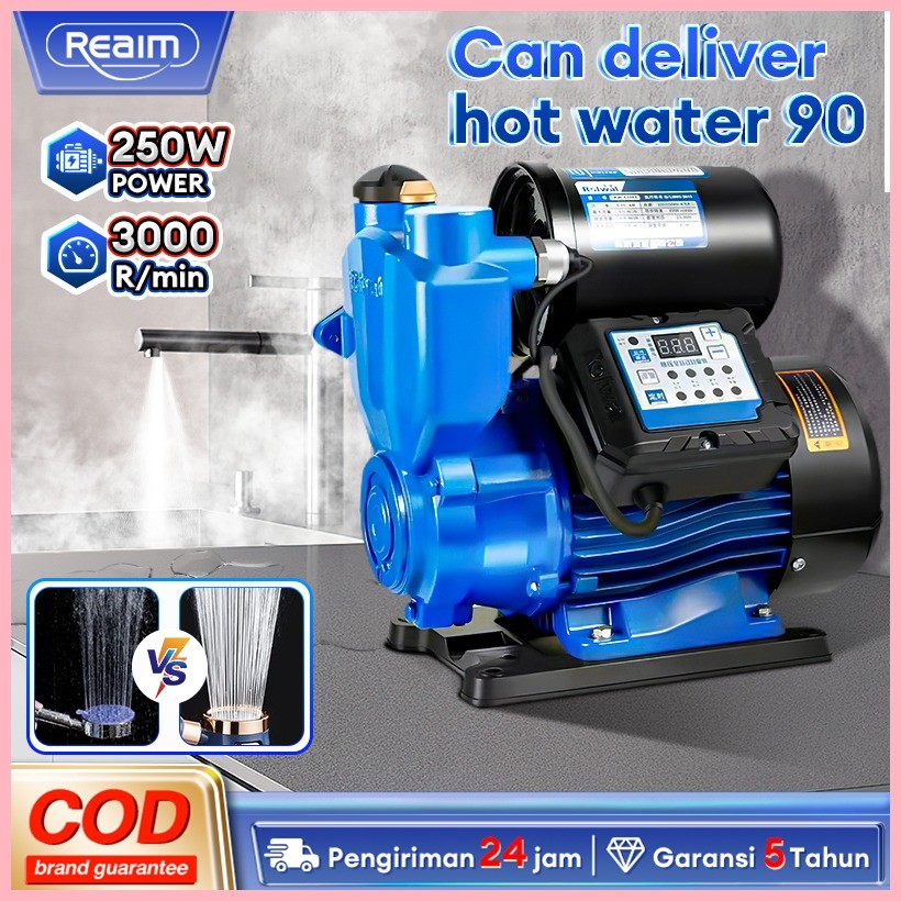 REAIM Automatic Booster Pump Jet Pump 0.5HP 1/2HP Jetmatic Water Pump ...