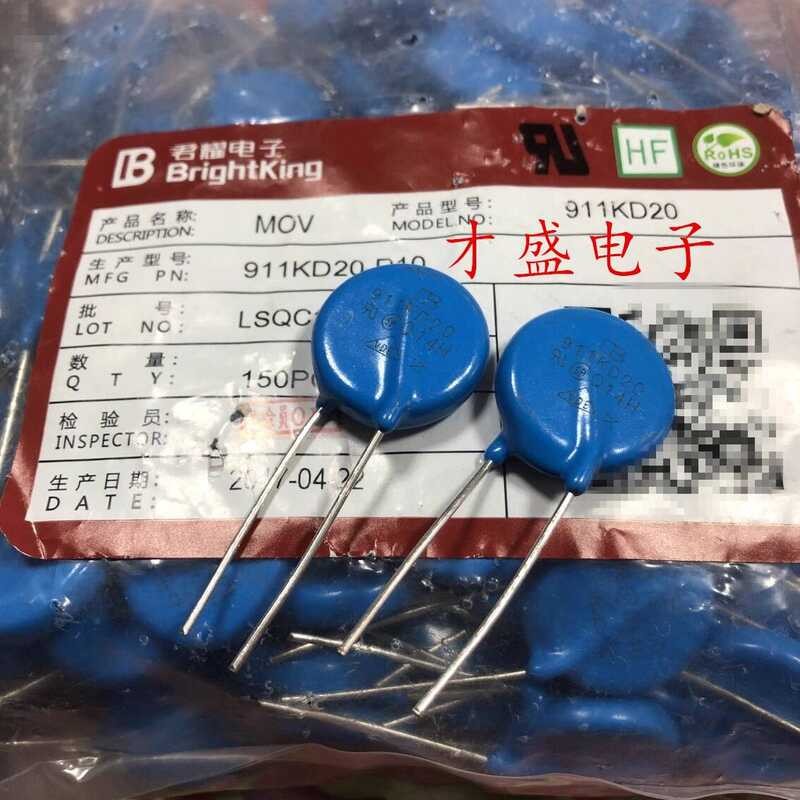 MOV Junyao Varistor 911KD20 20D911K 20K911 Voltage 910V Diameter 20MM ...