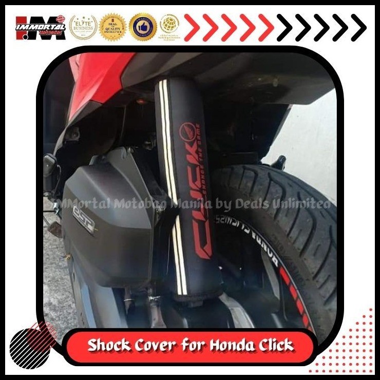 Honda Click v1/v2 Game Changer Shock Cover by IMMortal Motobag | Shopee ...