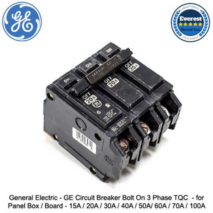 33B General Electric - GE Circuit Breaker Bolt On 3 Phase TQC For Panel ...