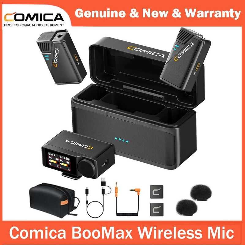 Yy Comica Boomax Wireless Lavalier Microphone Noise Cancellation Dual ...