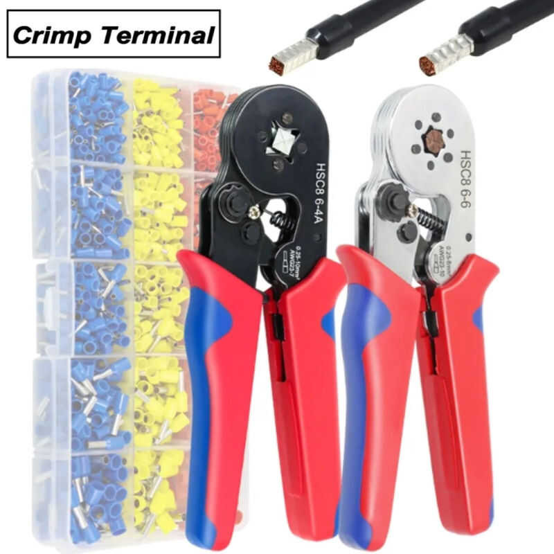 Wire Crimp Ferrules Kit Quadrilateral Wire Crimp Pliers And Terminals ...