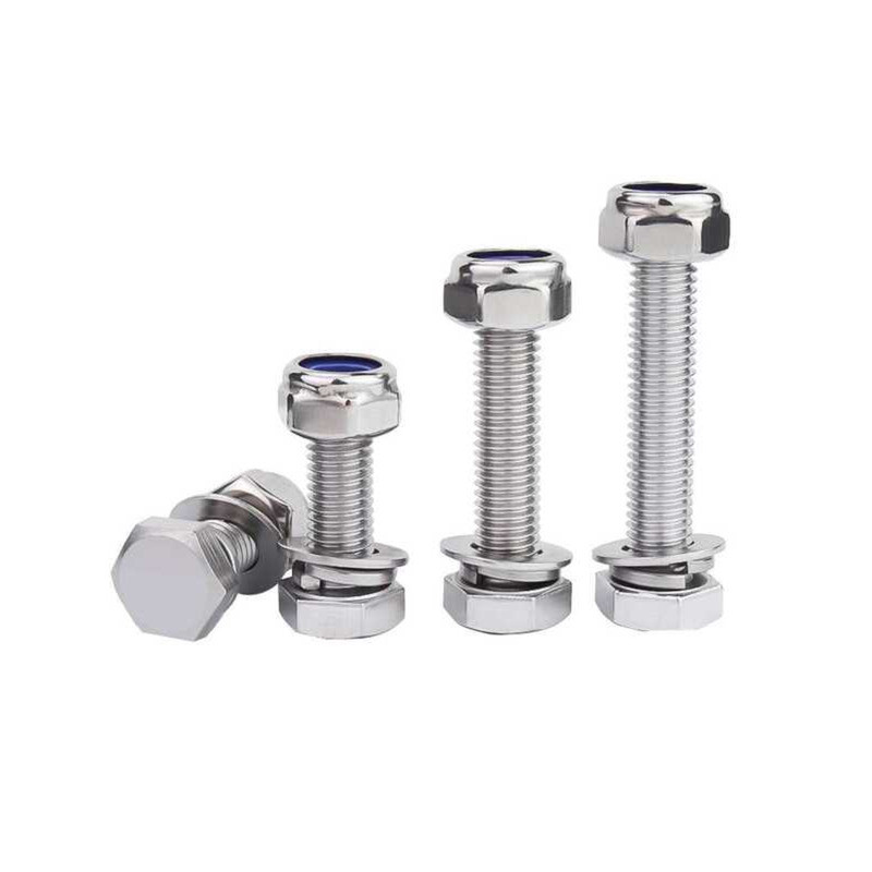 M3-M20 Anti-Loosening Screws 304 Stainless Steel External Hexagon ...
