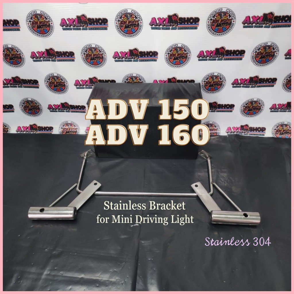 ADV 150/160 MDL bracket, stainless mini driving light bracket for ADV ...
