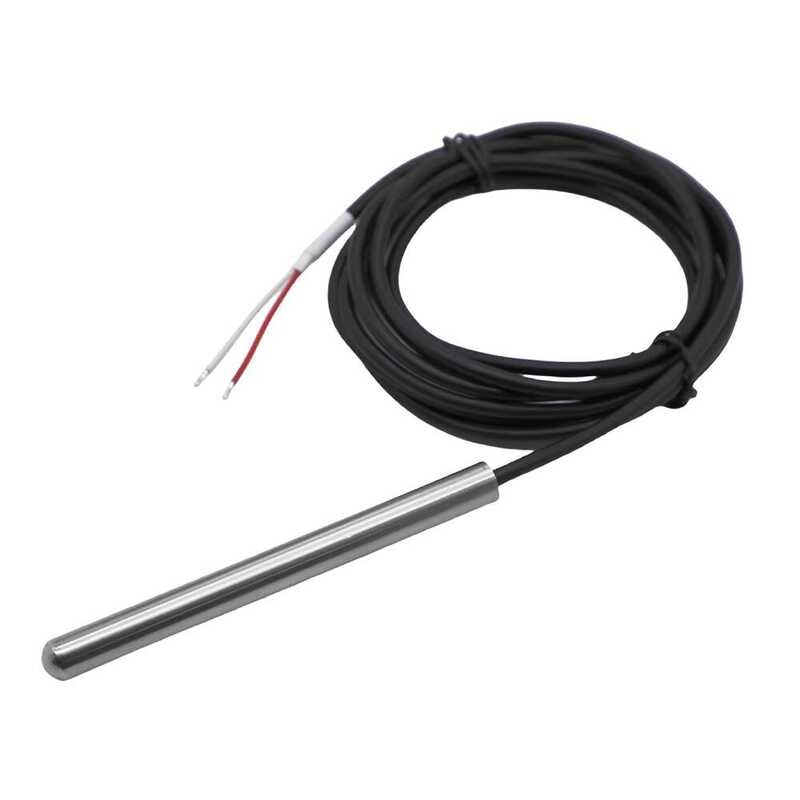 Pt1000 Temperature Sensor 2 Wire 100Mm Probe Length Stainless Steel ...