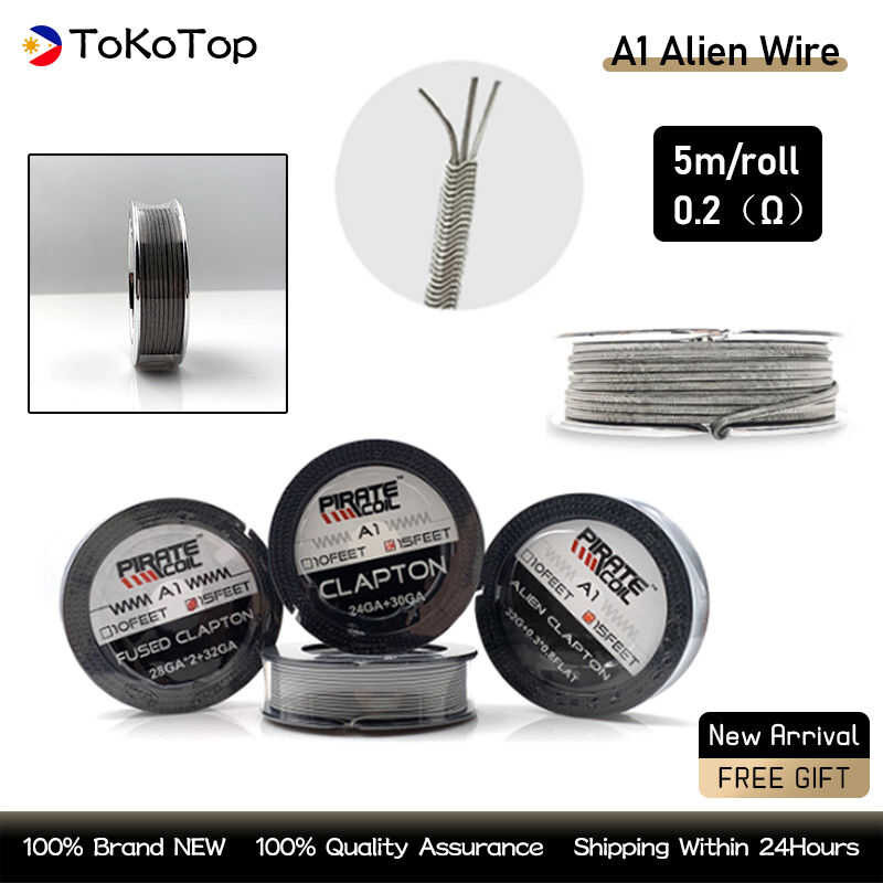 New Arrival 5M/Roll Original Pirate Coil A1 Alien Nichrome Wire 28Ga*2 ...