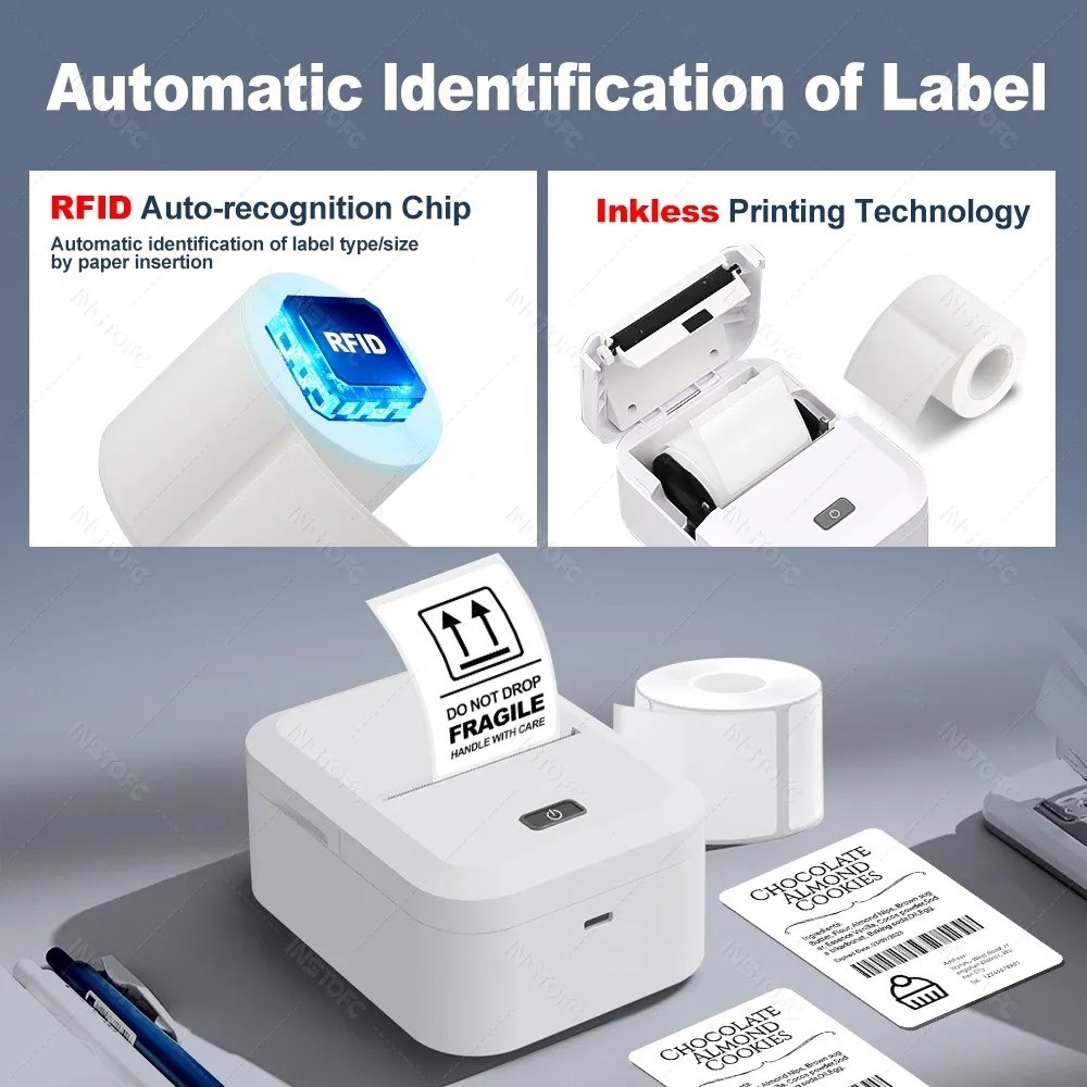 Marklife Inkless Portable Label Printer X2 Wireless Bluetooth Thermal ...