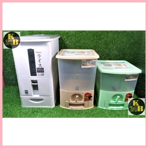 Raisu Jolly Rice Box/ Rice Dispenser Storage (10kg, 20kg and 25kg ...