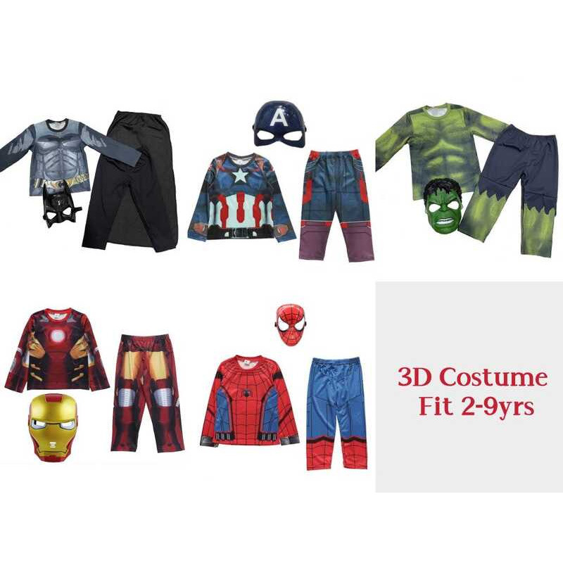 3D Spider Set Costume For Kids 2~9Yrs | Shopee Philippines