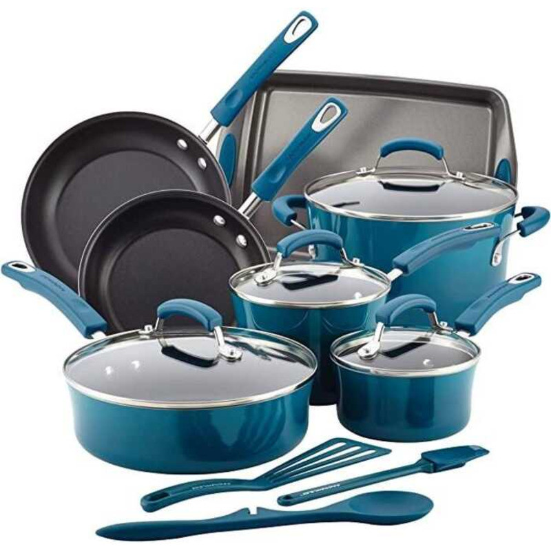 Assorted High Quality Color Blue Kitchen Tools Set – 8Pcs Cooking ...
