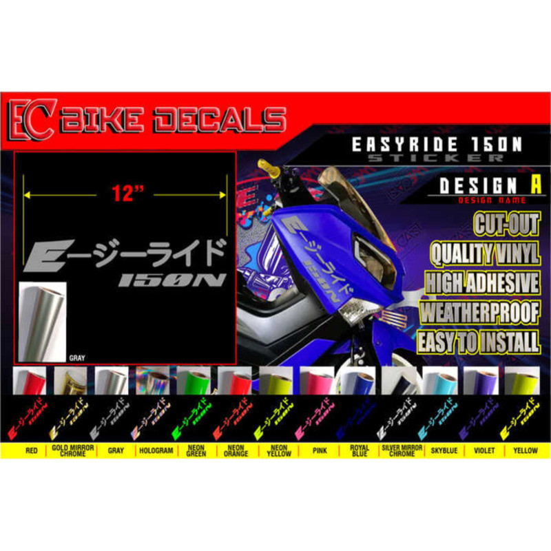 Yamaha NMAX Side Fairings Sticker EASYRIDE 150N - DESIGN A DECALS ...
