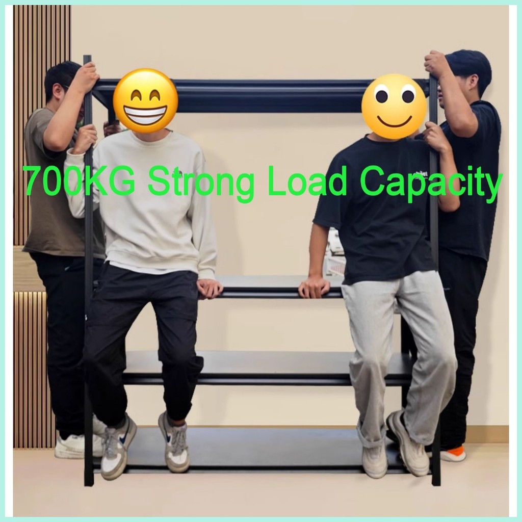 6/5/4 Layer Metal Rack Adjustable Height Steel Rack Heavy Duty ...