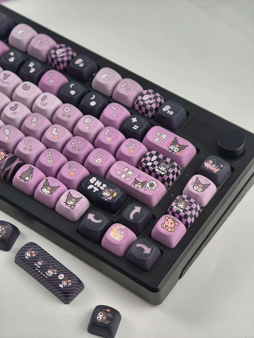 Kuromi Keycaps MOA Profile 130 Keys PBT Cartoon Dye Sublimation Aula ...
