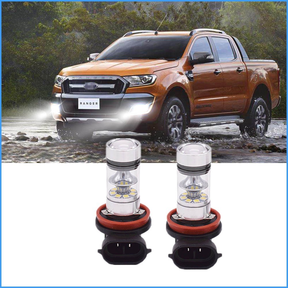 2PCS 6000K White Projector LED Fog light bulbs for Ford Ranger 2012 ...