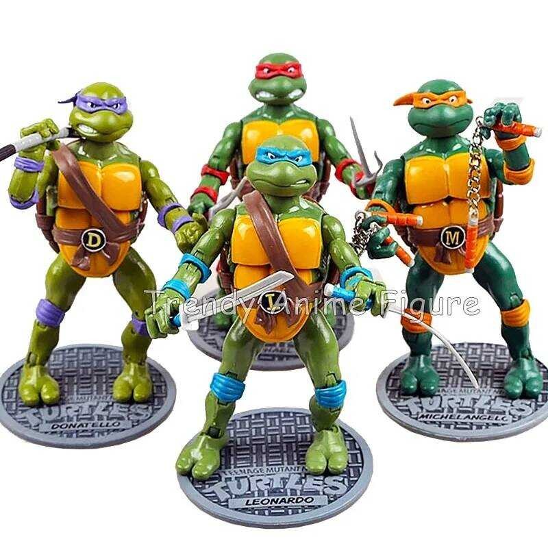 4Pcs/Set TMNT Turtles Action Figure 2012 Film Turtle Collection ...