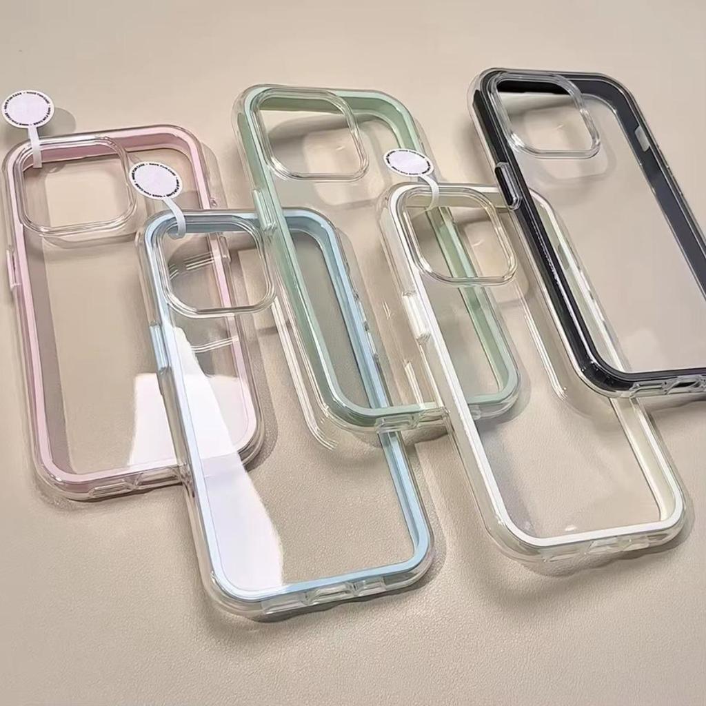 2IN1 Candy Color Clear Case For Samsung A05 A05S A15 A25 A35 A06 A16 ...