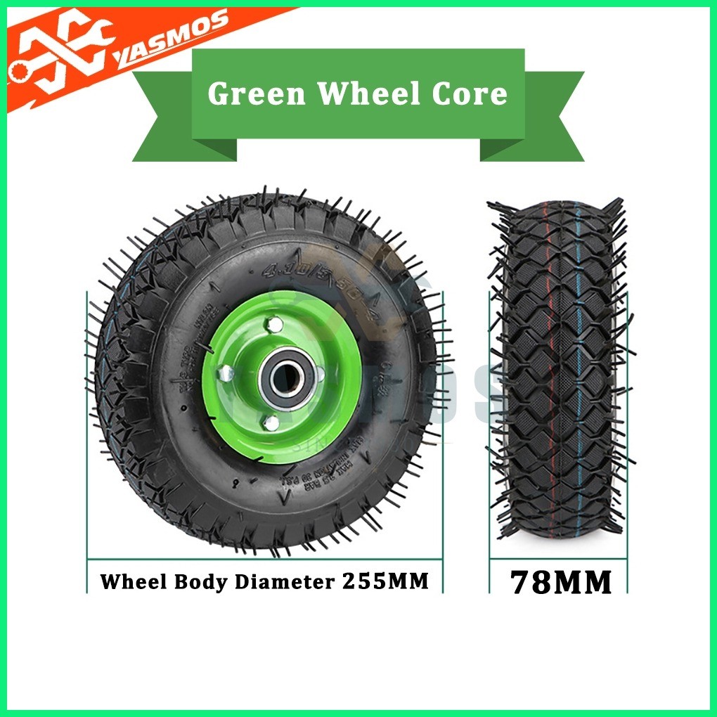 Original 10 Inch 350-4 Inflatable Wheel Rubber Wheels Heavy Duty Push ...