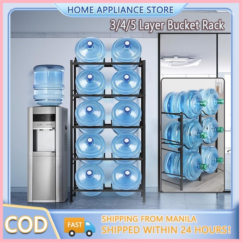 3/4/5 Layer Water Gallon Rack Carbon Steel Kitchen Racks Dispenser Rack ...