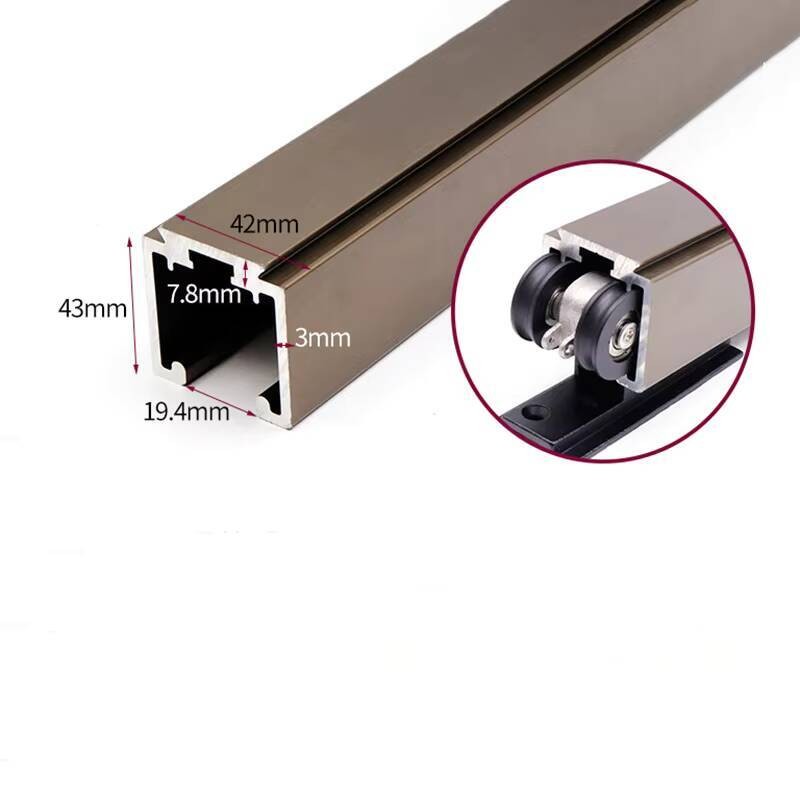 Duty Customized Aluminum Profile Slide Rails Sliding Door Track System ...