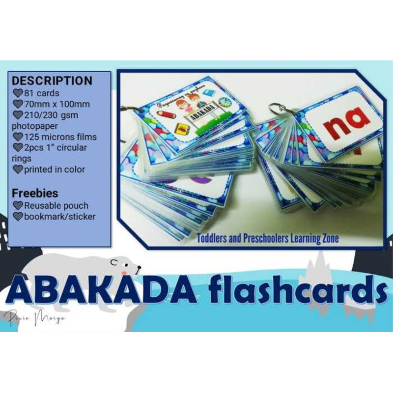 ABAKADA 81 Cards| Laminated Flashcards Eb0 | Shopee Philippines